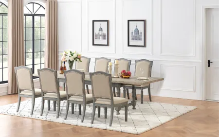 Monaco Gray Dining Side Chairs, Set of 2