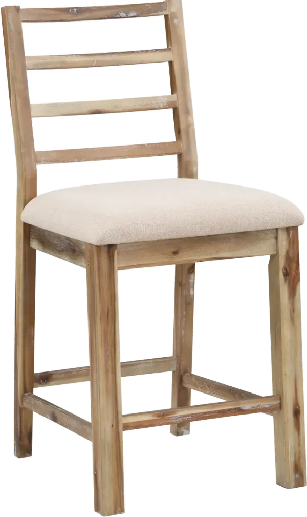 Vail Natural Counter Height Dining Chair, Set of 2