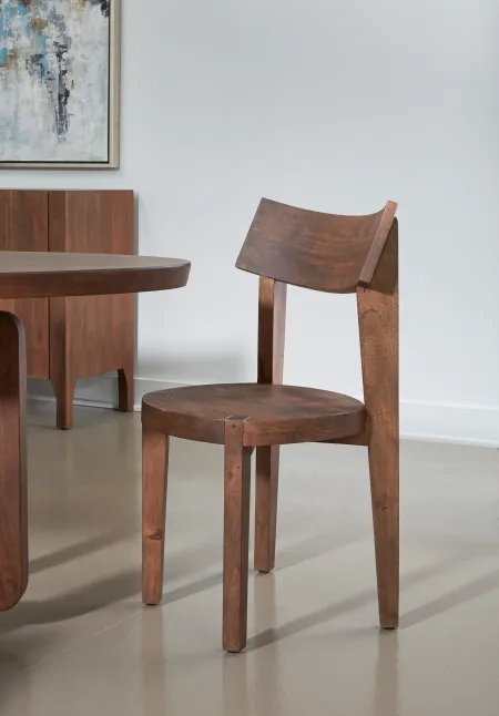Arcadia Brown Dining Chair, Set of 2