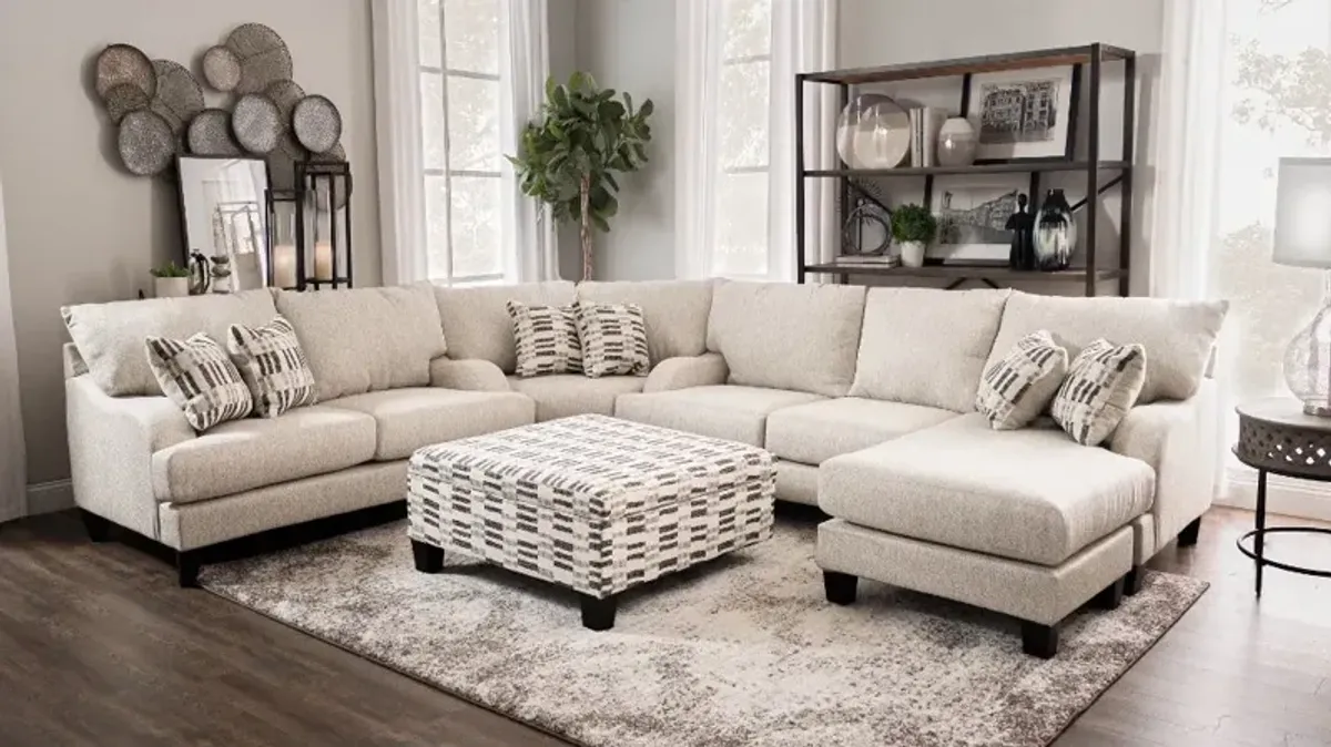 Laguna Off-White 3 Piece Sectional