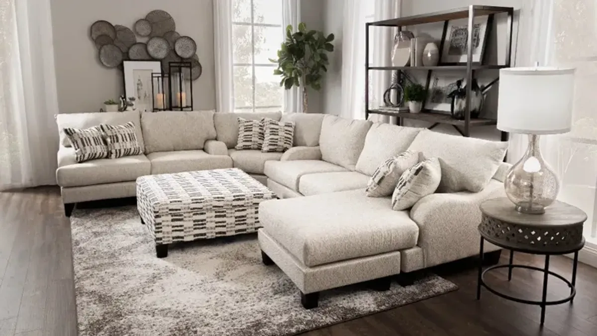 Laguna Off-White 3 Piece Sectional