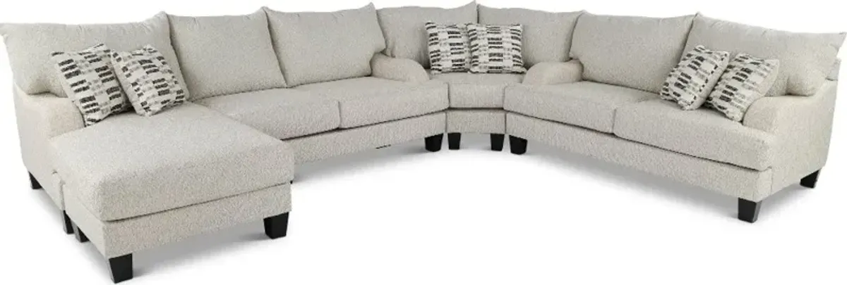 Laguna Off-White 3 Piece Sectional