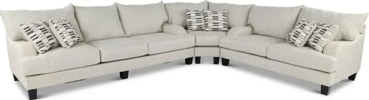 Laguna Off-White 3 Piece Sectional