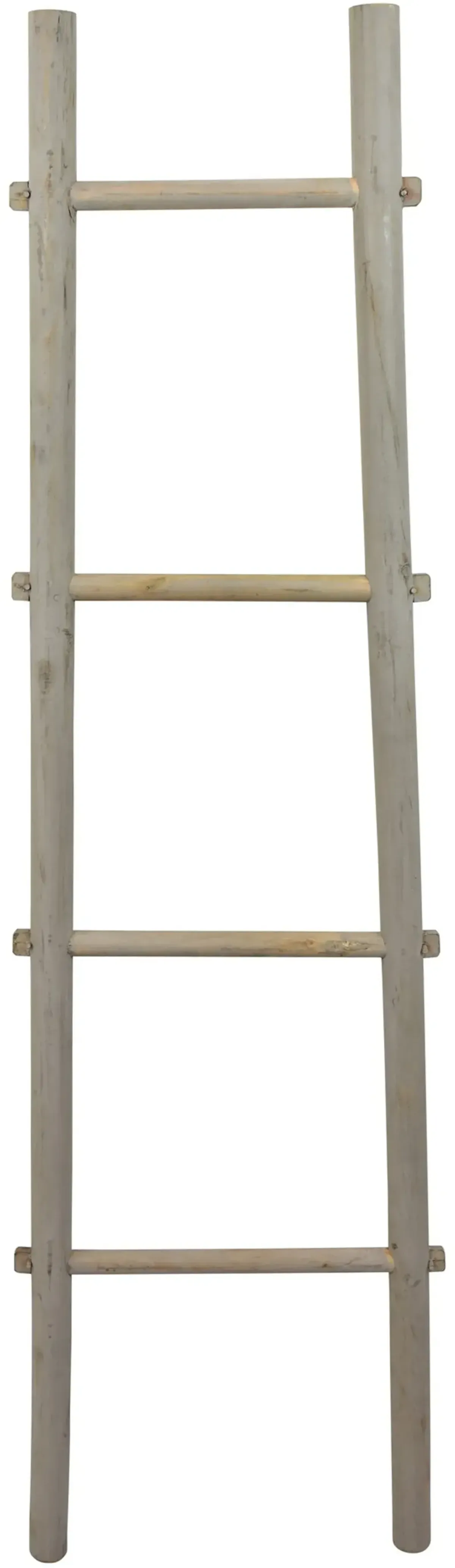 60 Inch Gray Decorative Ladder