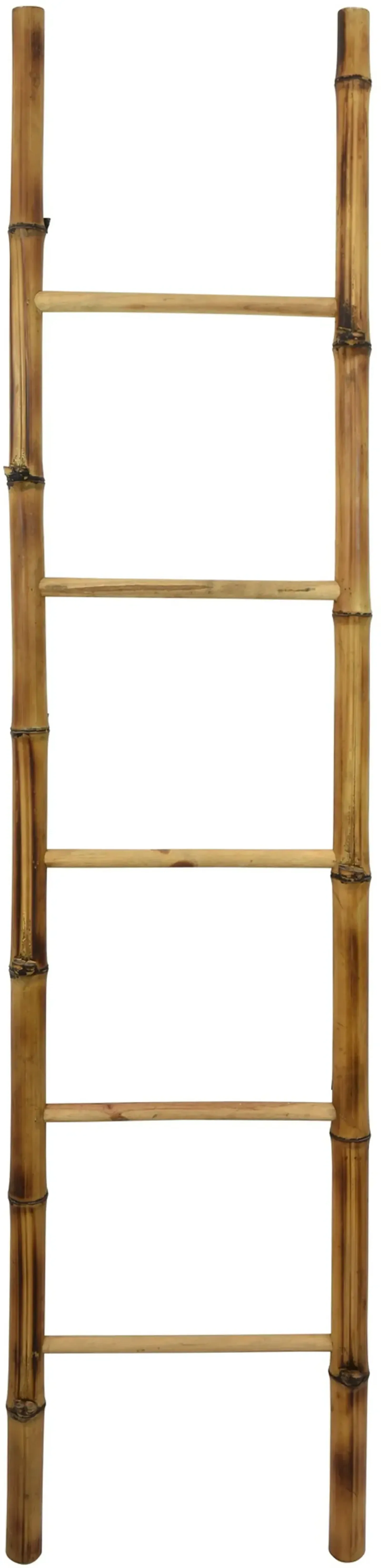 72 Inch Bamboo Brown Dcor Ladder