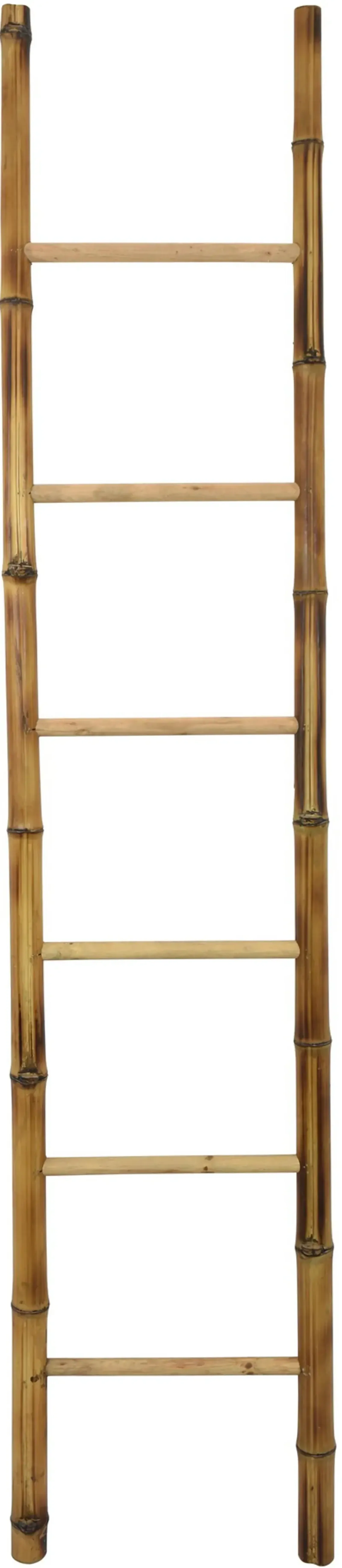 86 Inch Bamboo Brown Dcor Ladder