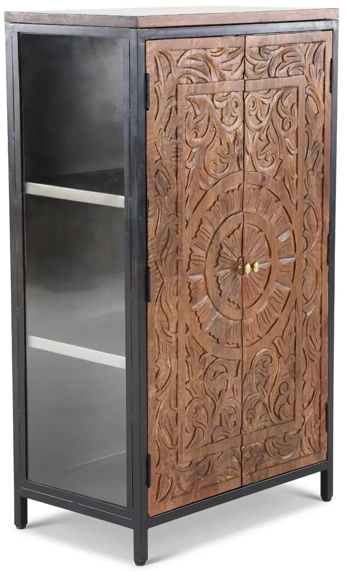 Mullane Brown 4-Foot Tall Cabinet
