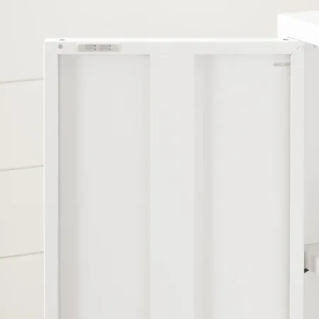 Eddison White 2-Door Storage Cabinet