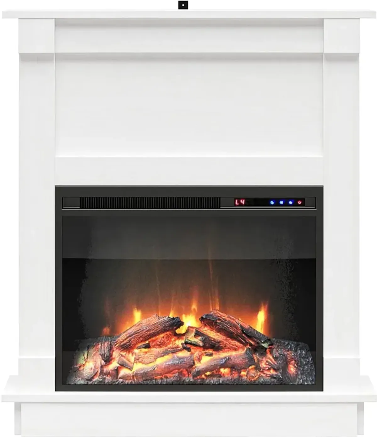 Ellsworth White Fireplace with Mantel