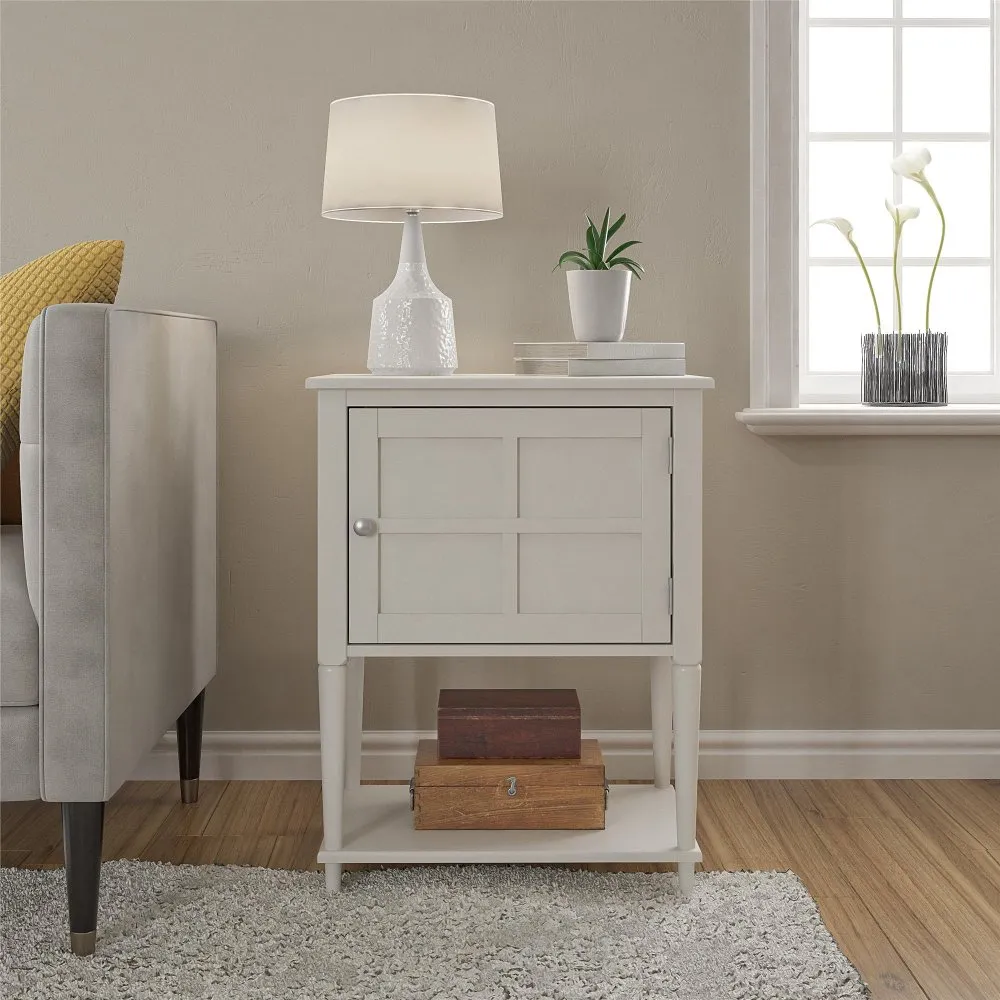 Fairmont White Accent Table