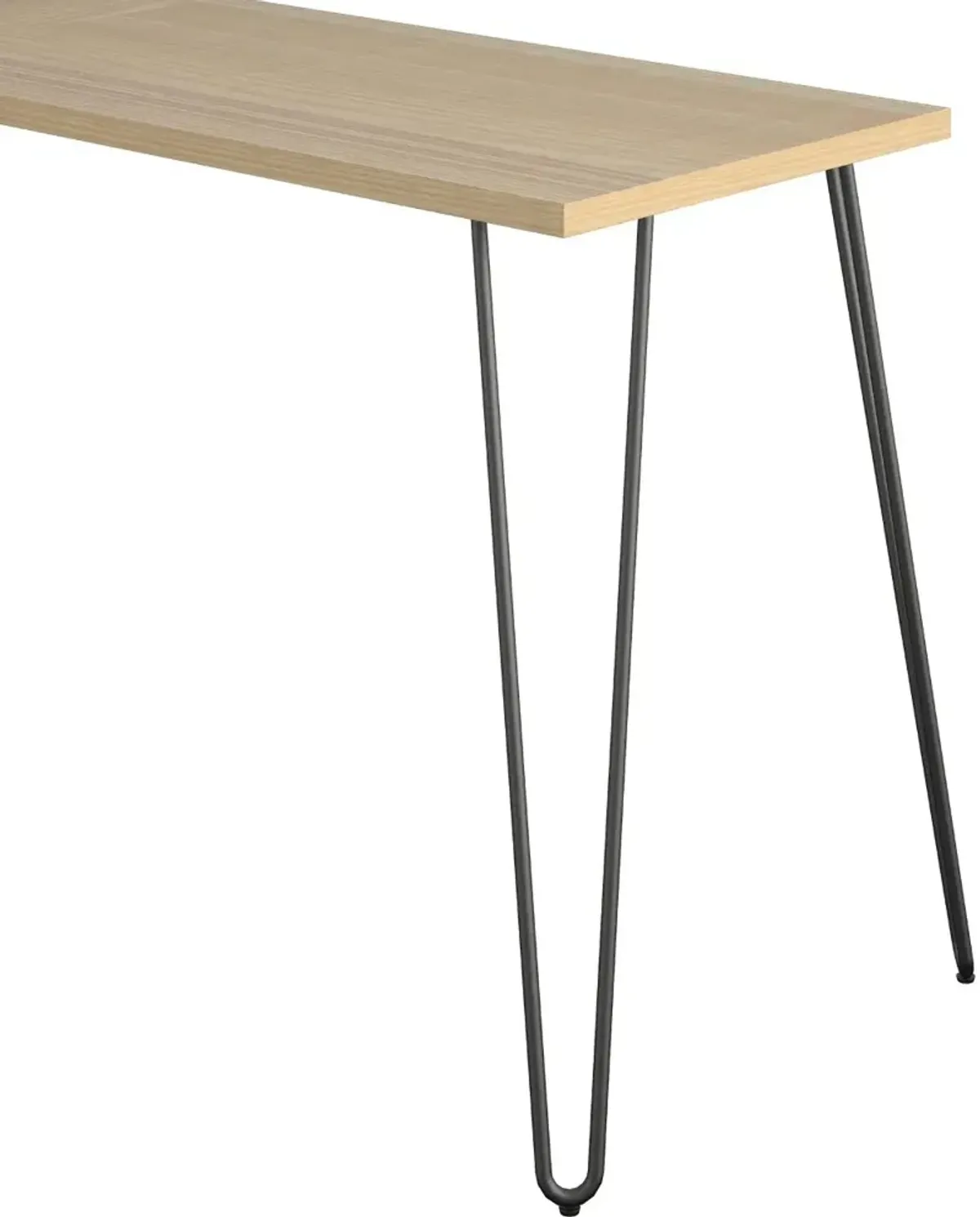 Haven Natural L-Shaped Desk with Riser