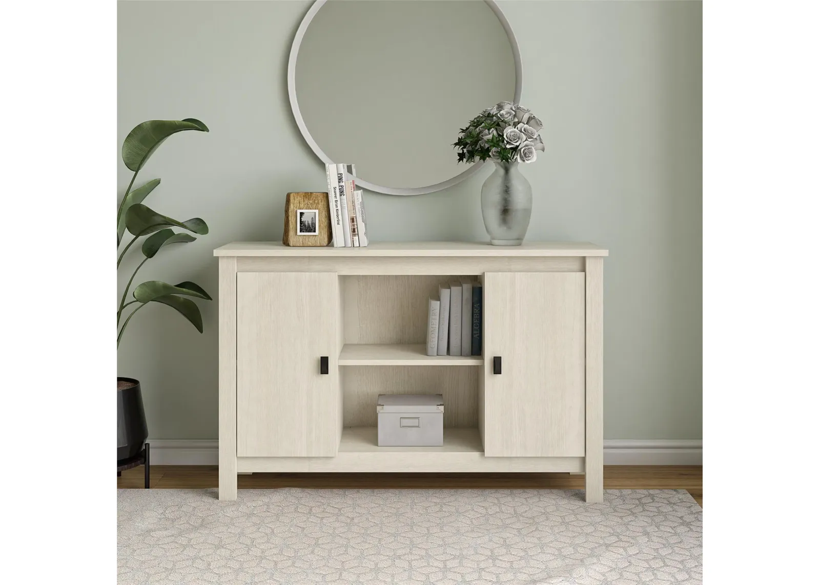 Kensington Place Ivory Oak Storage Cabinet