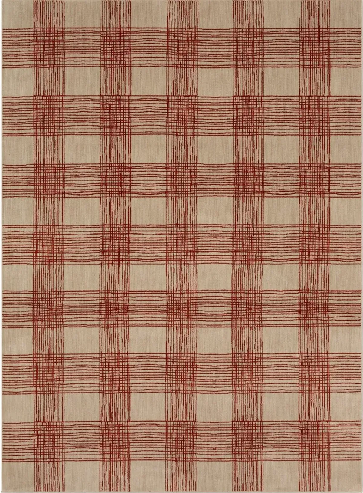 Fontana 5 x 8 Ginger Woven Area Rug