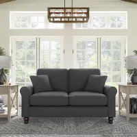 Hudson Charcoal Gray Loveseat - Bush Furniture