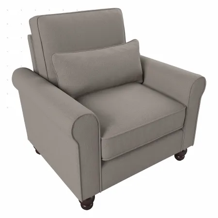 Hudson Beige Accent Chair with Arms - Bush Furniture