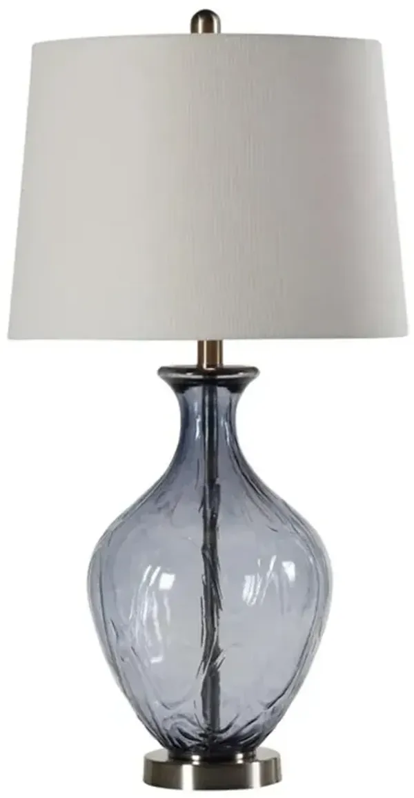 Opaque Blue Table Lamp