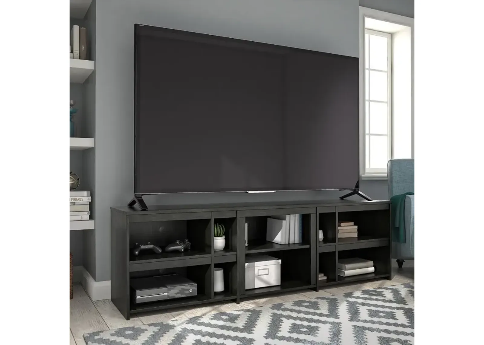 Miles Black Oak 70" TV Stand