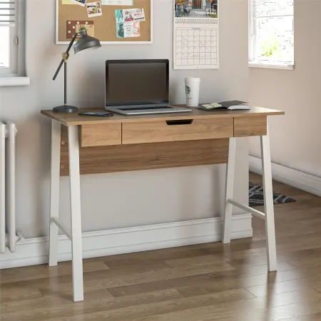 Oxford Walnut Computer Desk with Drawer