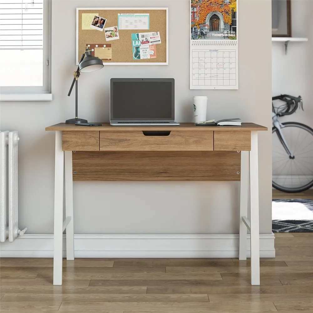 Oxford Walnut Computer Desk with Drawer