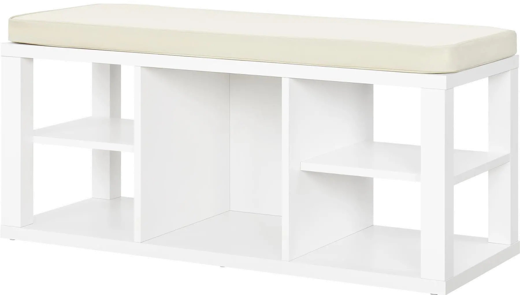 Parsons White Storage Bench