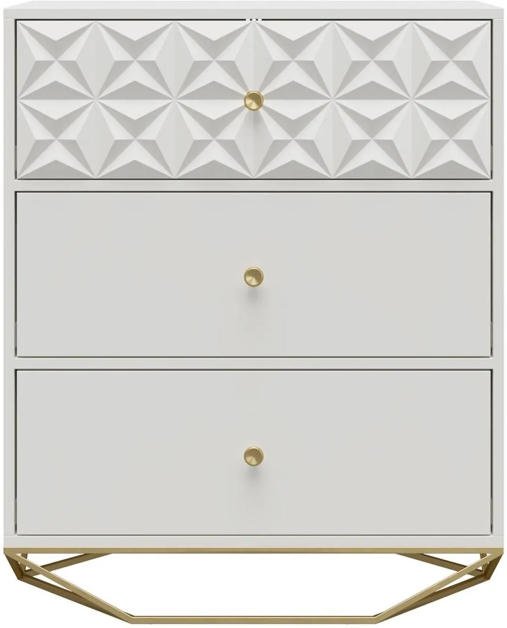 Blair White 3 Drawer Dresser