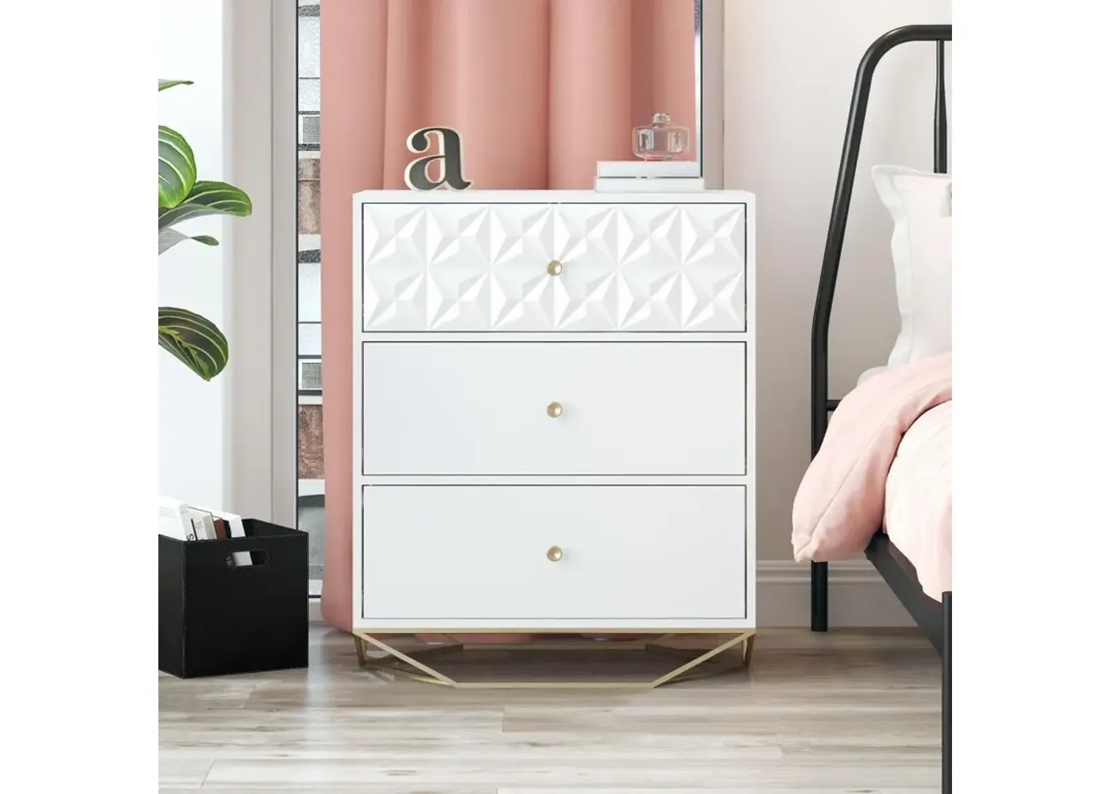 Blair White 3 Drawer Dresser