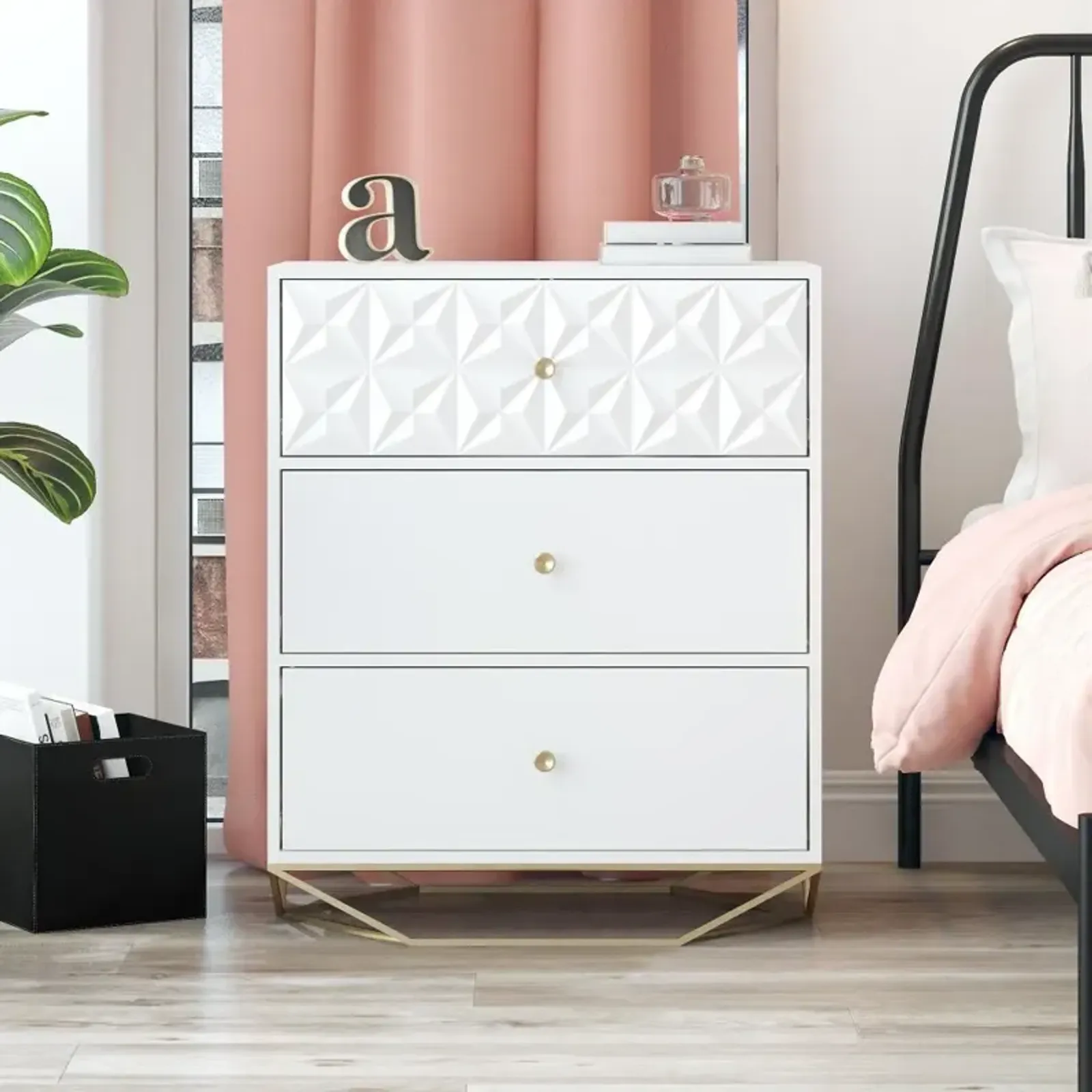 Blair White 3 Drawer Dresser