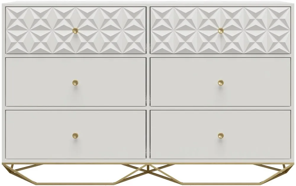 Blair White 6 Drawer Dresser