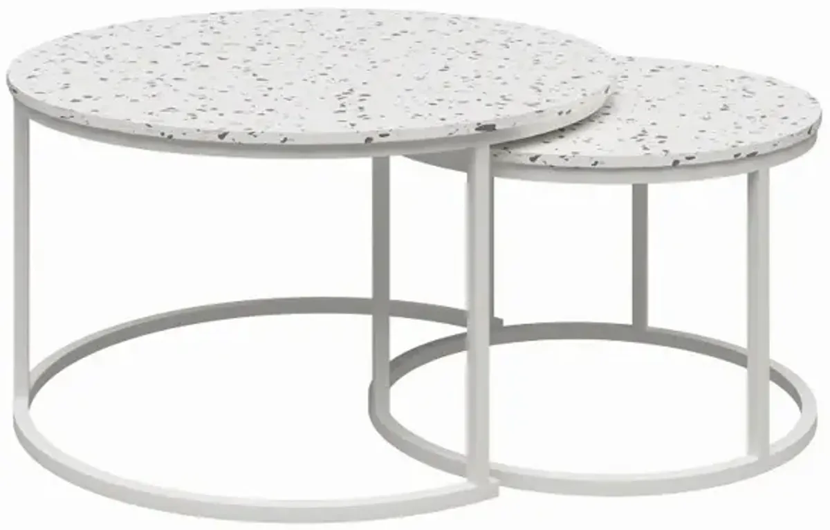 Amelia Terrazzo Nesting Coffee Tables