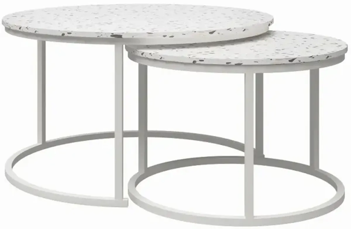 Amelia Terrazzo Nesting Coffee Tables