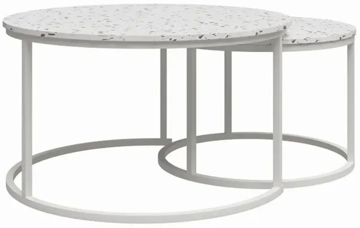 Amelia Terrazzo Nesting Coffee Tables