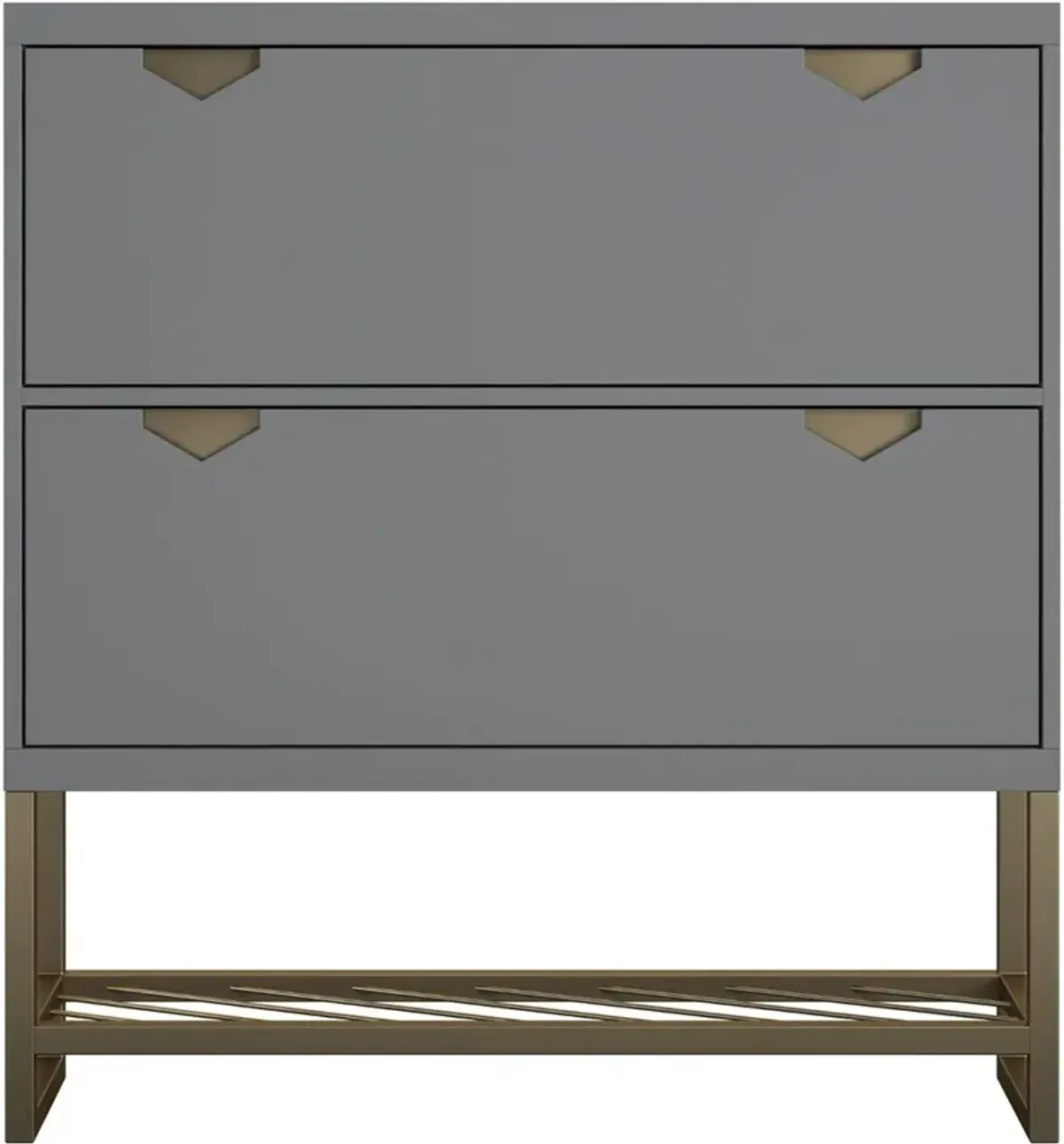 Brielle Graphite Gray Entryway Shoe Storage