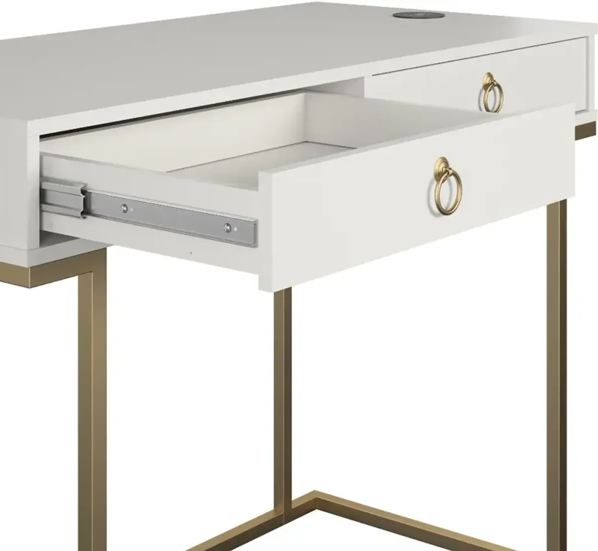 Camila White Writing Desk