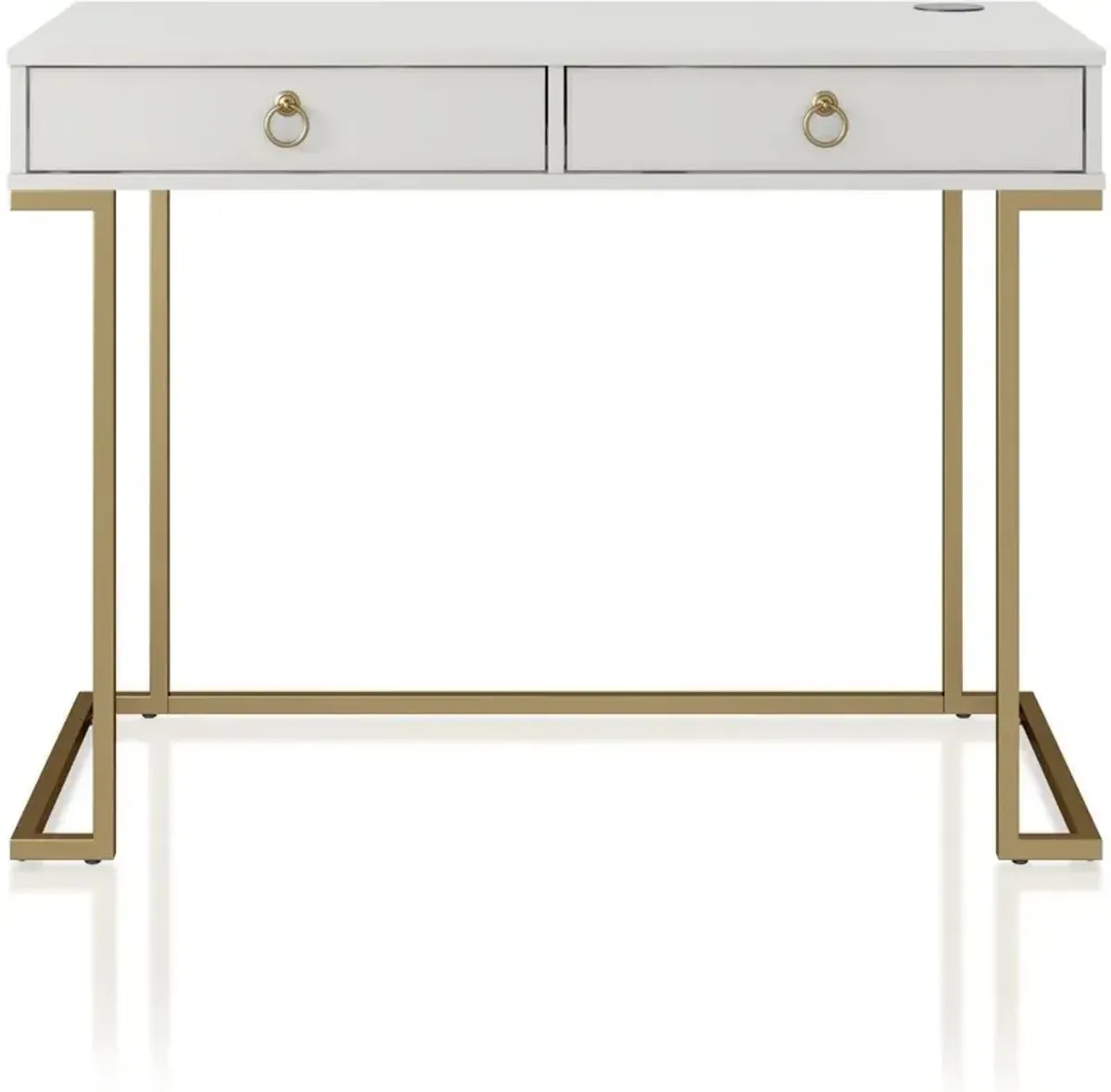 Camila White Writing Desk