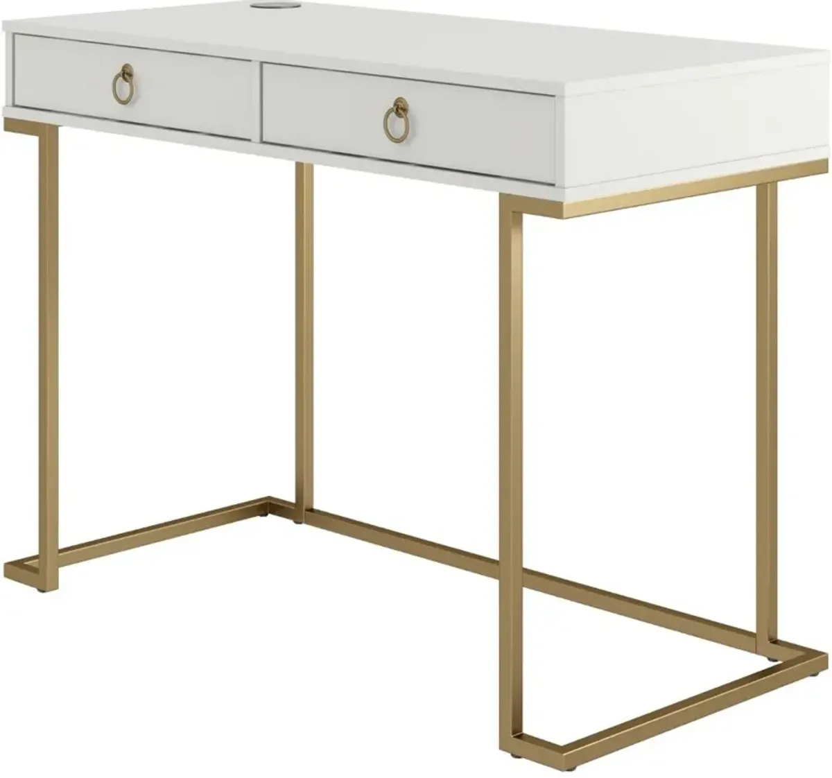 Camila White Writing Desk