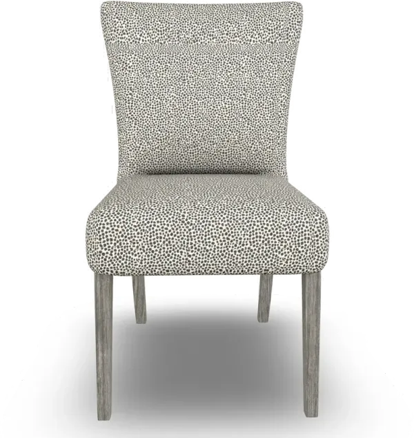 Parsons Jazla Charcoal Print Upholstered Dining Chair