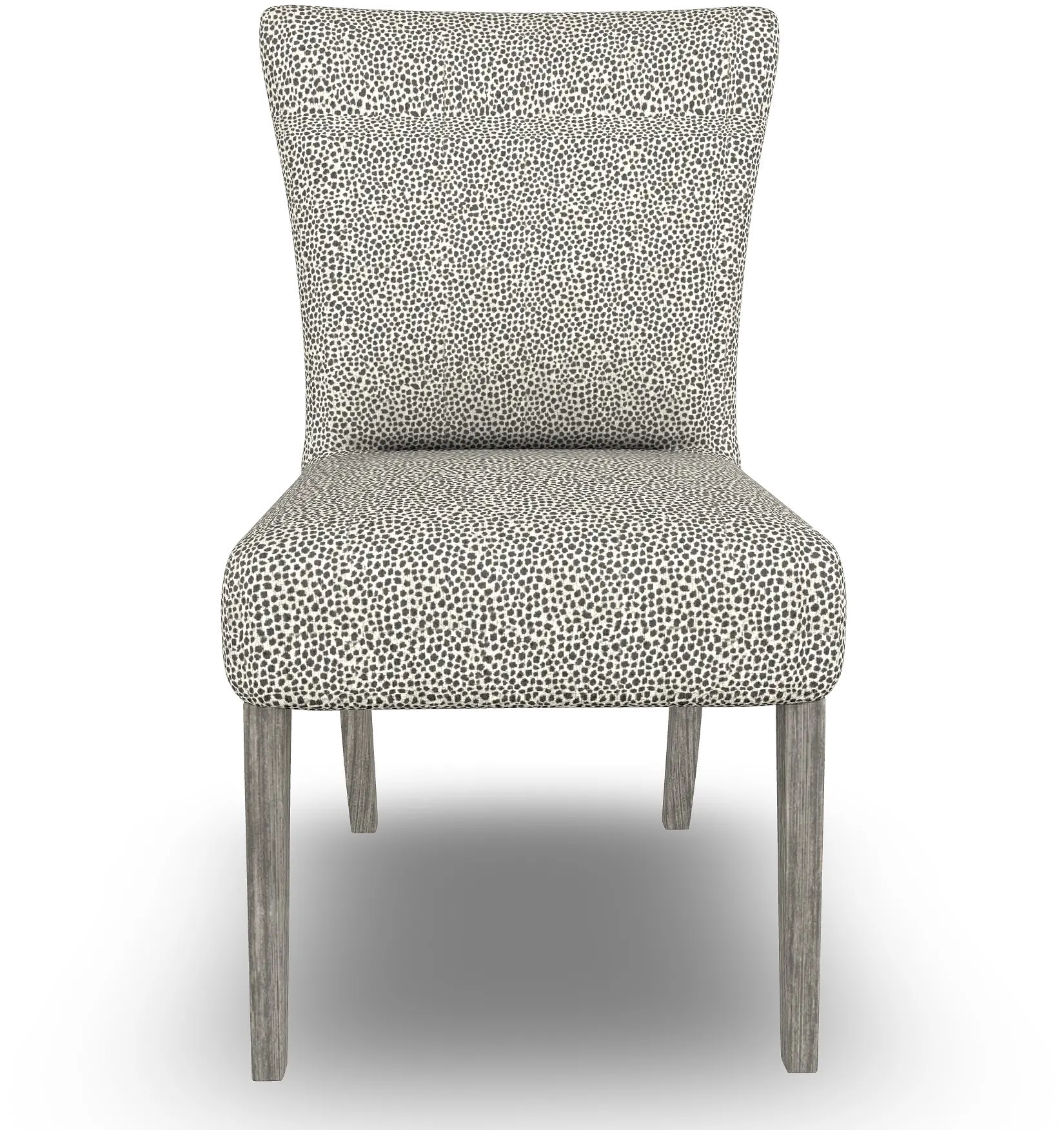 Parsons Jazla Charcoal Print Upholstered Dining Chair