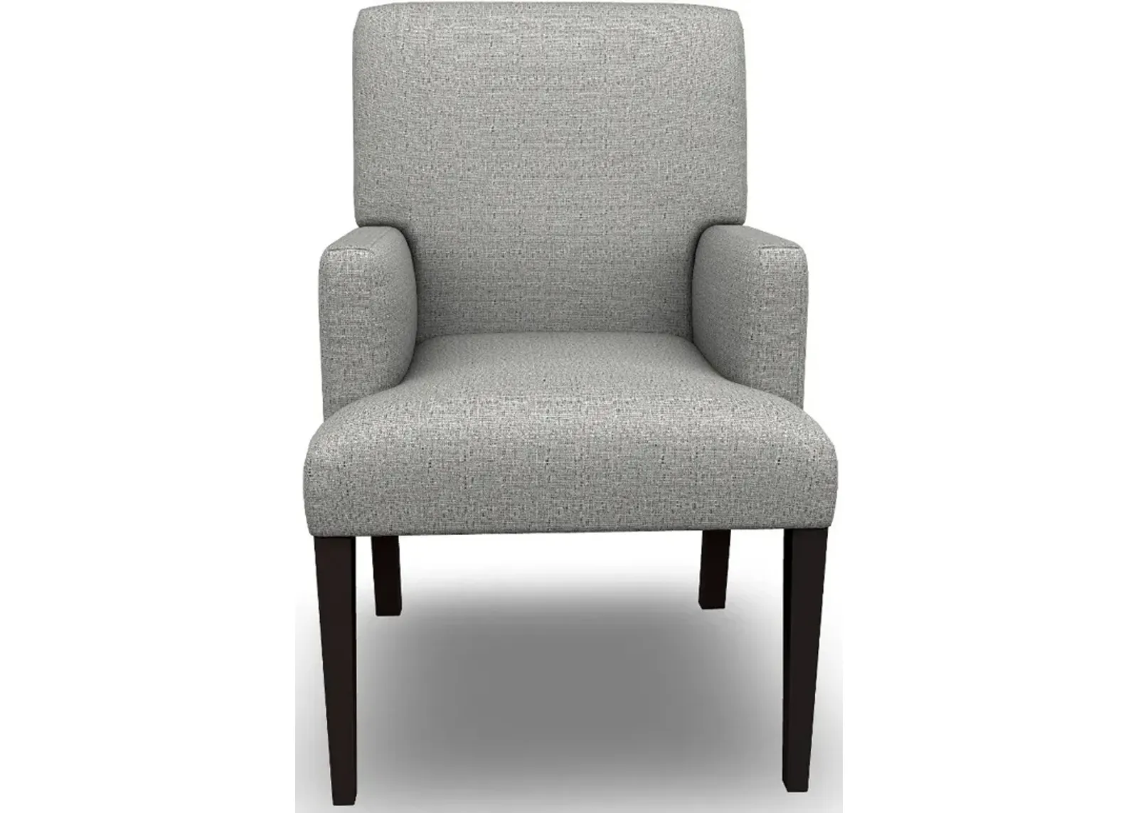 Parsons Gray Upholstered Dining Arm Chair