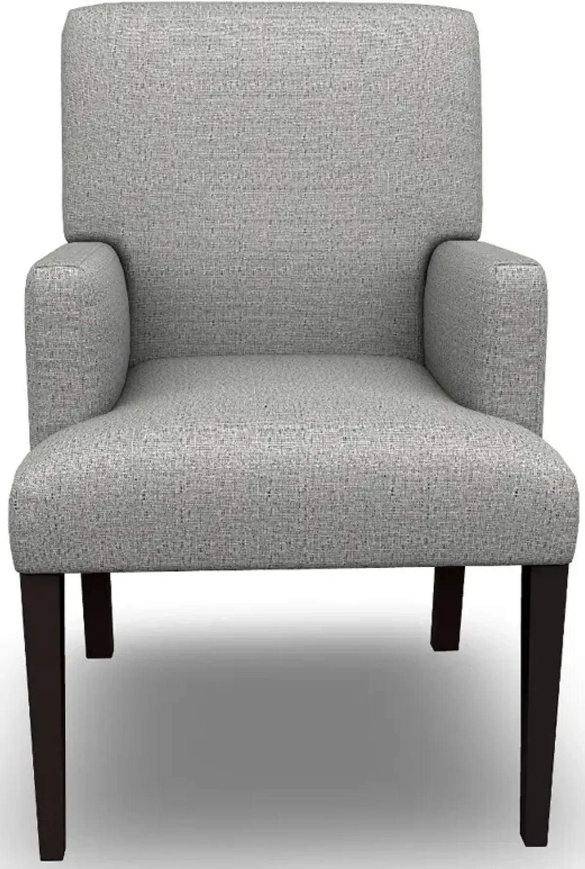 Parsons Gray Upholstered Dining Arm Chair