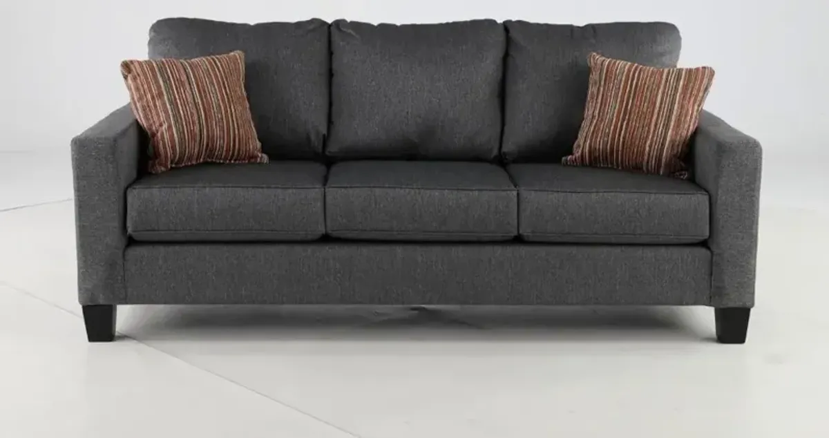 Paisely Slate Gray Sofa