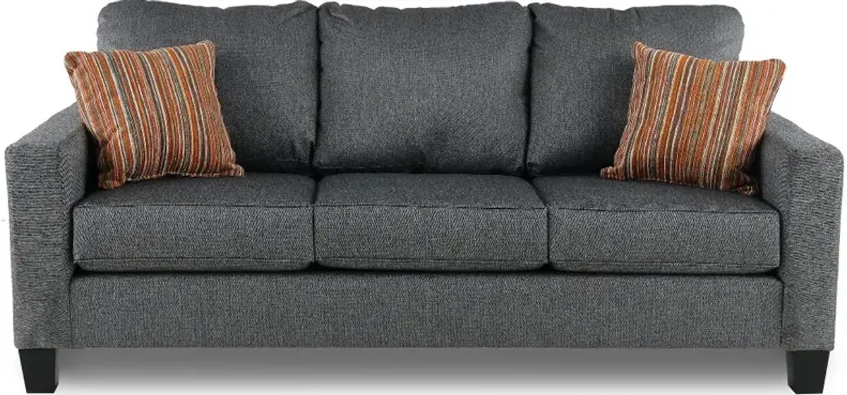 Paisely Slate Gray Sofa