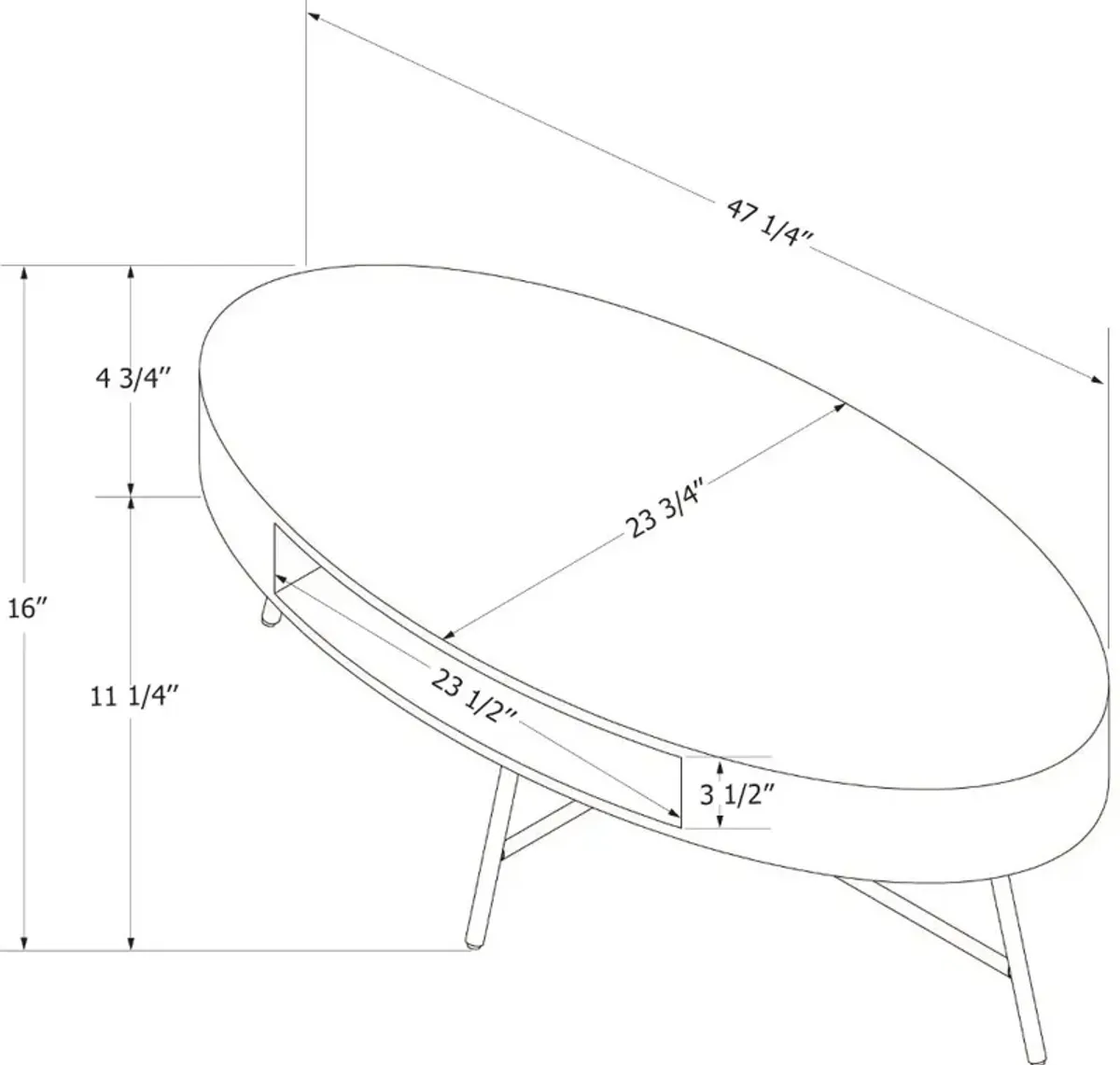 Mezzy Pale Oak Coffee Table - South Shore