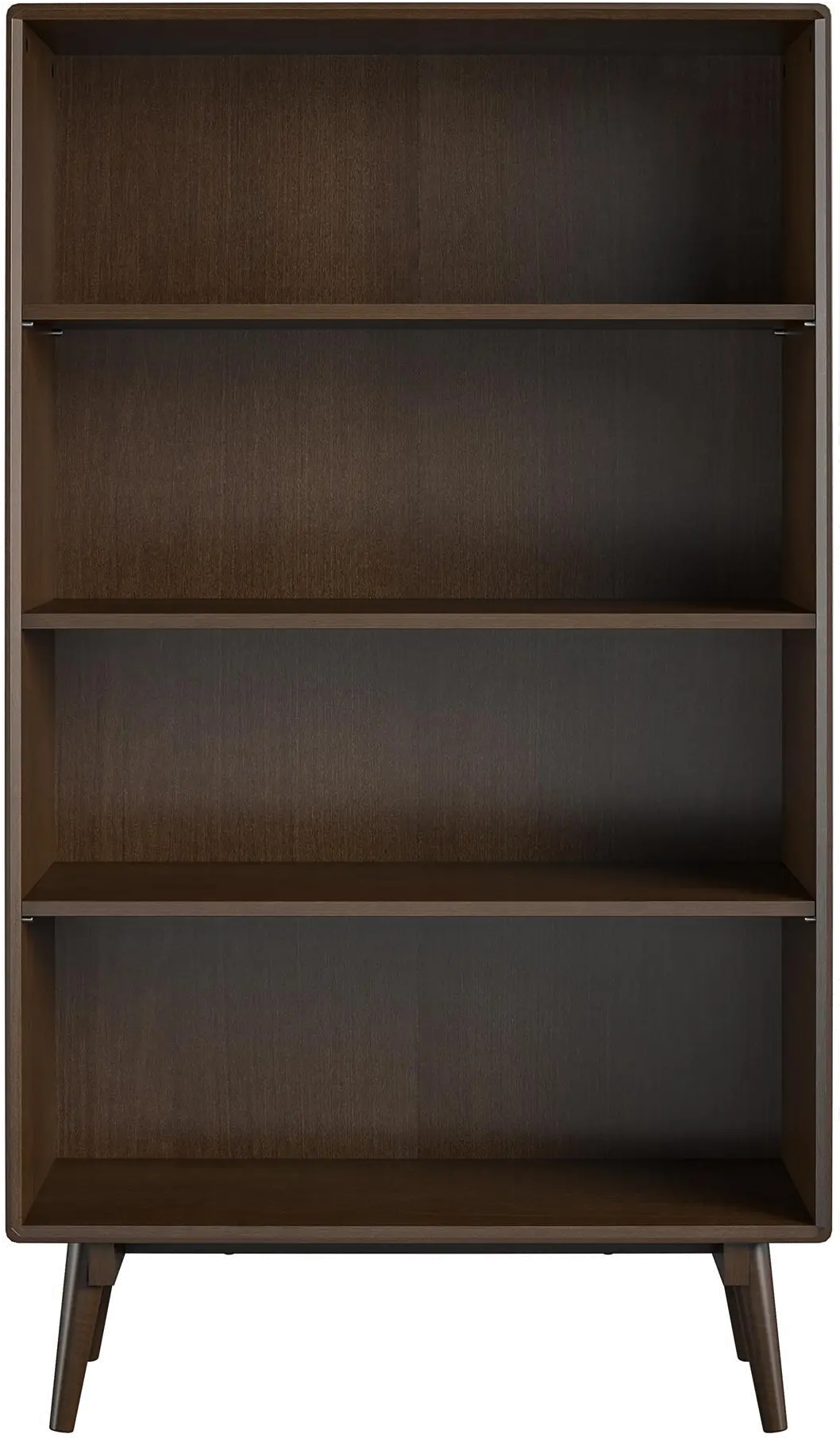 Brittany Brown 4-Shelf Bookcase