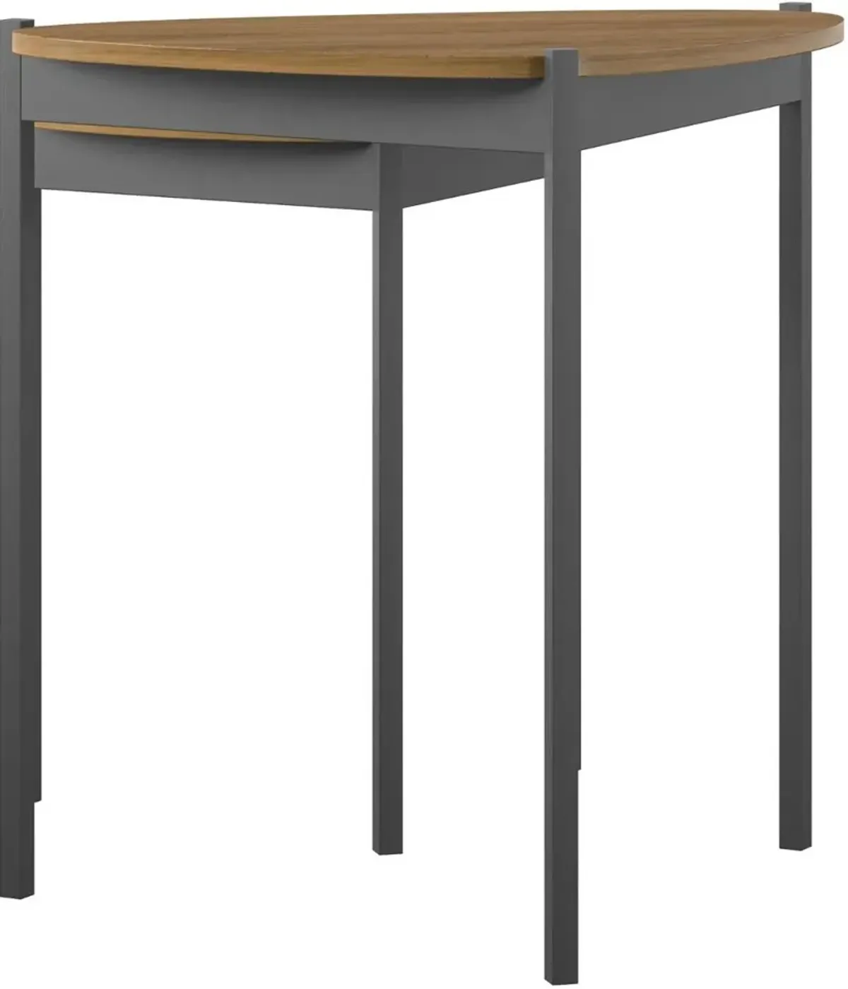 Tallulah Walnut and Gunmetal Gray Nesting Tables