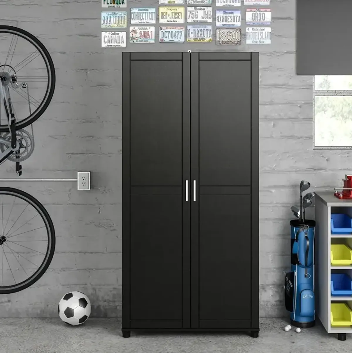 Callahan Black 36" Utility Storage Cabinet