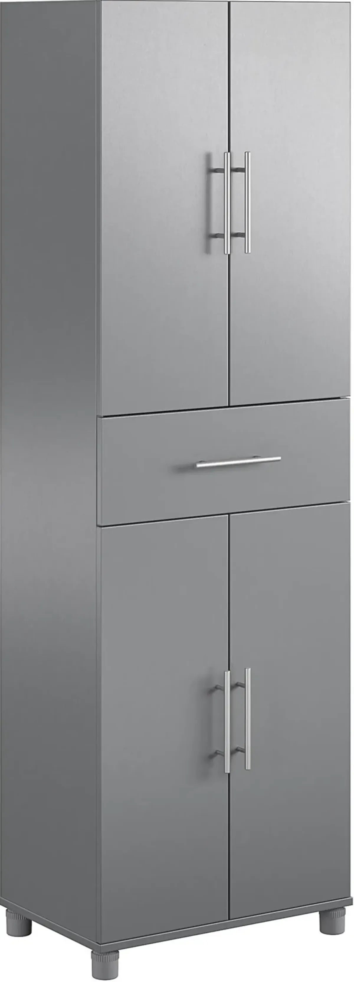 Camberly Graphite Gray 4 Door Storage Cabinet