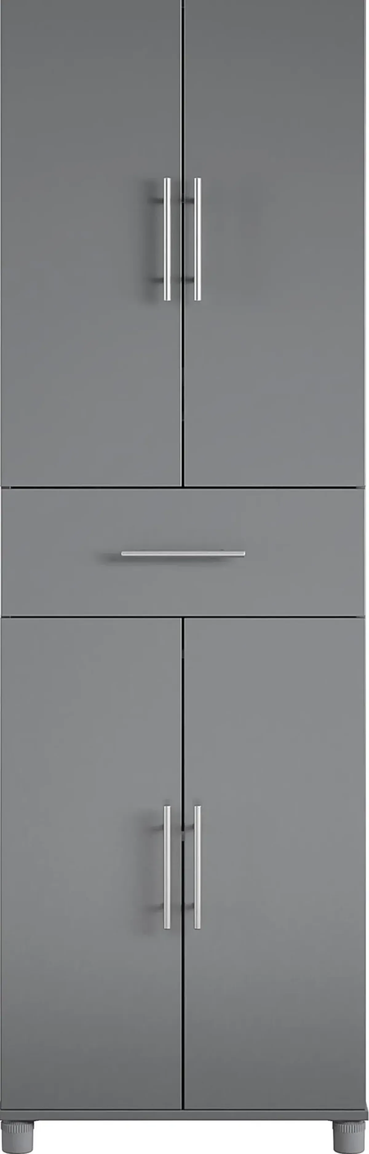 Camberly Graphite Gray 4 Door Storage Cabinet