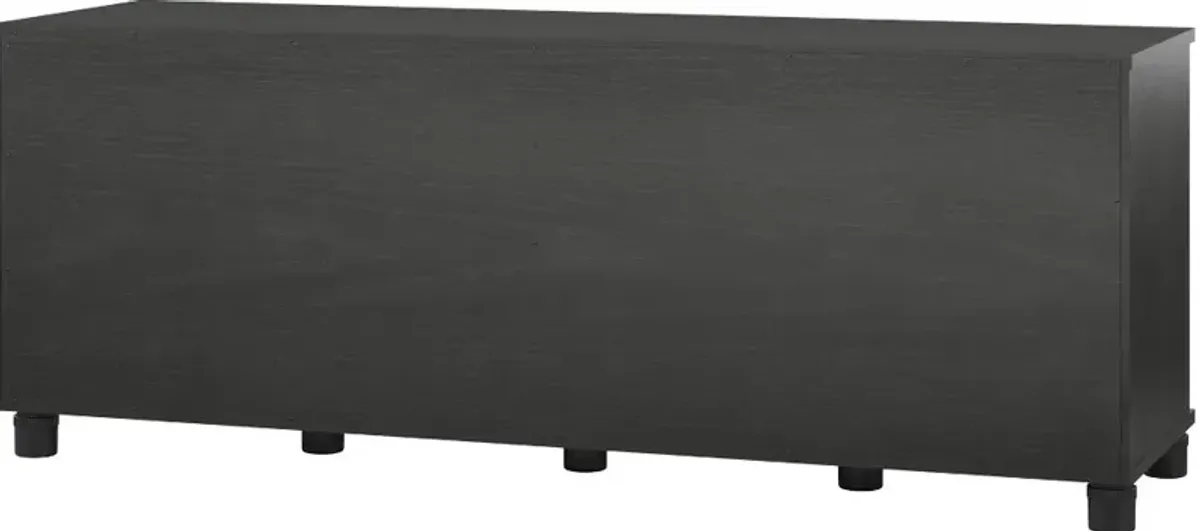 Camberly Black Oak Shoe Storage Bench