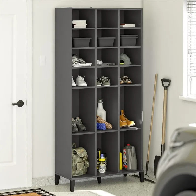 Flex Graphite Athletic Shoe Storage Cabinet