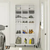 Flex White Athletic Shoe Storage Cabinet